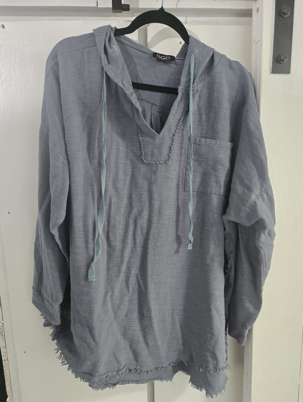 Gigio Costal Grandma Streetwear Casual Chic Edgy Earthy Blouse Size Medium